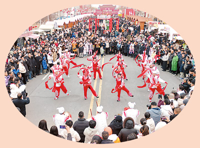 山东东营：庙会市集年味浓