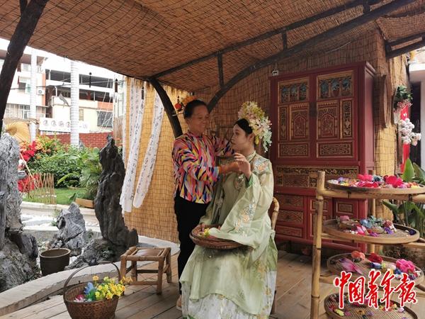 泉州小渔村“簪花+”撬动产业发展